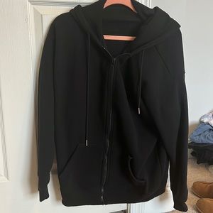 black American eagle zip up